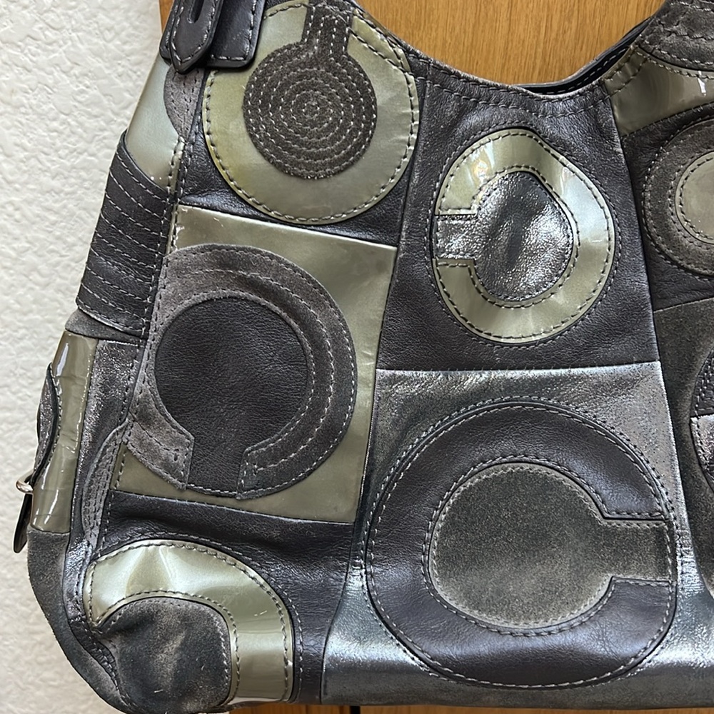 COACH Madison Maggie inlayed patchwork bag - Picture 2 of 13